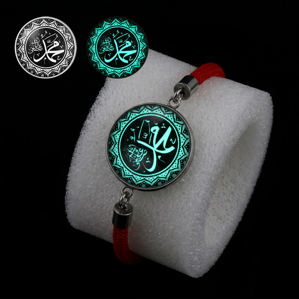 HilalHaven Woven Blessing Corded Glow-in-the-Dark Charm Bracelet - image 6