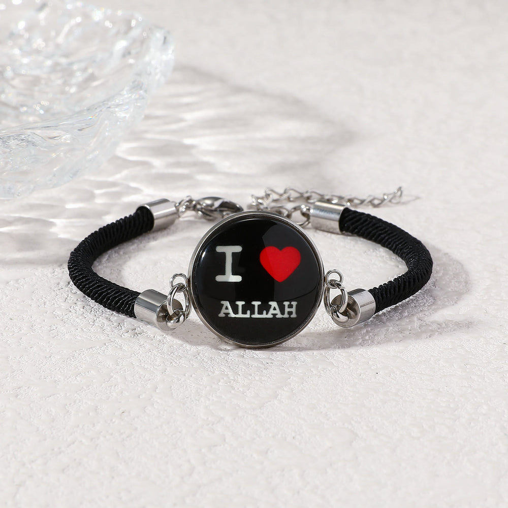 HilalHaven Woven Blessing Corded Glow-in-the-Dark Charm Bracelet - Lover - image 1