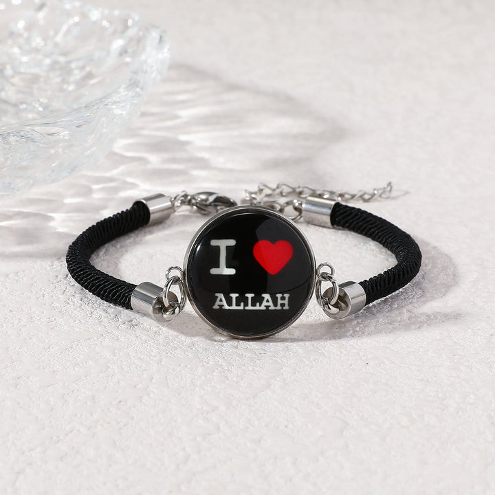HilalHaven Woven Blessing Corded Glow-in-the-Dark Charm Bracelet - Lover - image 1