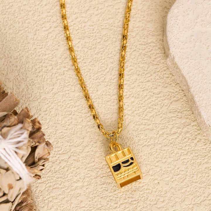 HilalHaven Hallowed Frame Mini Kaaba Structure Pendant Necklace - image 3