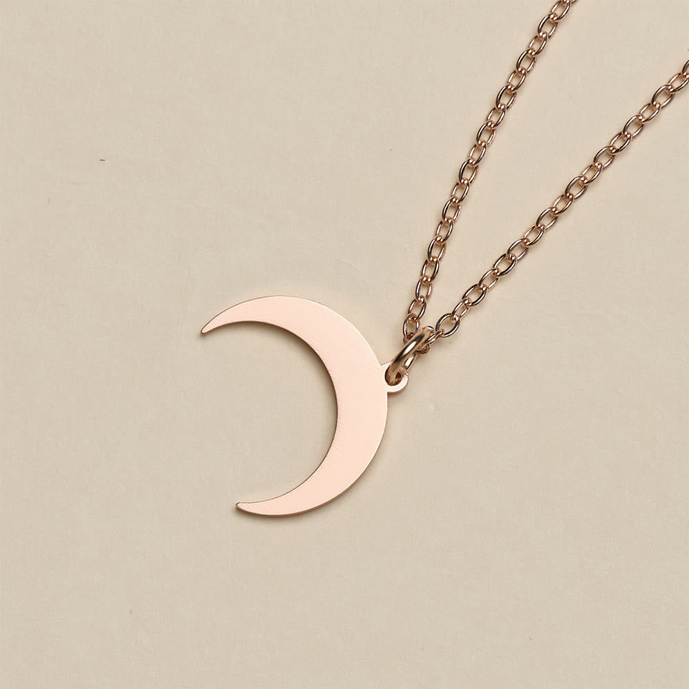 HilalHaven "Lunar Simplicity" Sleek Crescent Pendant Necklace - image 8