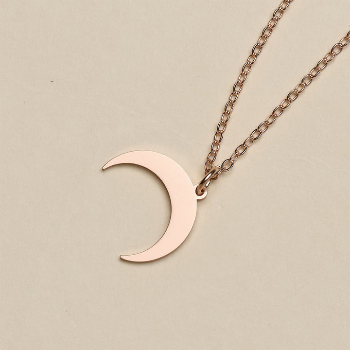 HilalHaven "Lunar Simplicity" Sleek Crescent Pendant Necklace - image 8