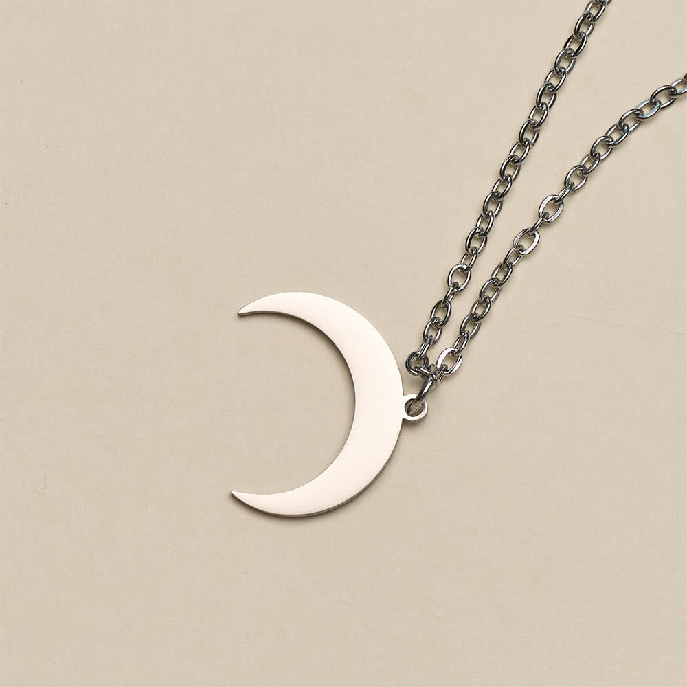 HilalHaven "Lunar Simplicity" Sleek Crescent Pendant Necklace - image 12