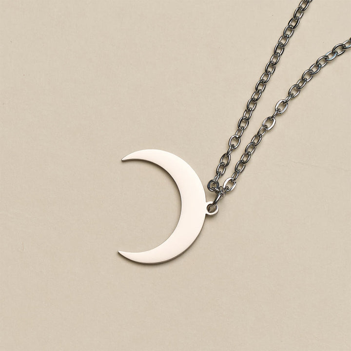 HilalHaven "Lunar Simplicity" Sleek Crescent Pendant Necklace - image 12