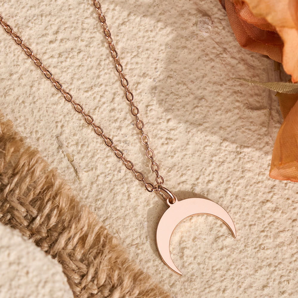 HilalHaven "Lunar Simplicity" Sleek Crescent Pendant Necklace - image 7