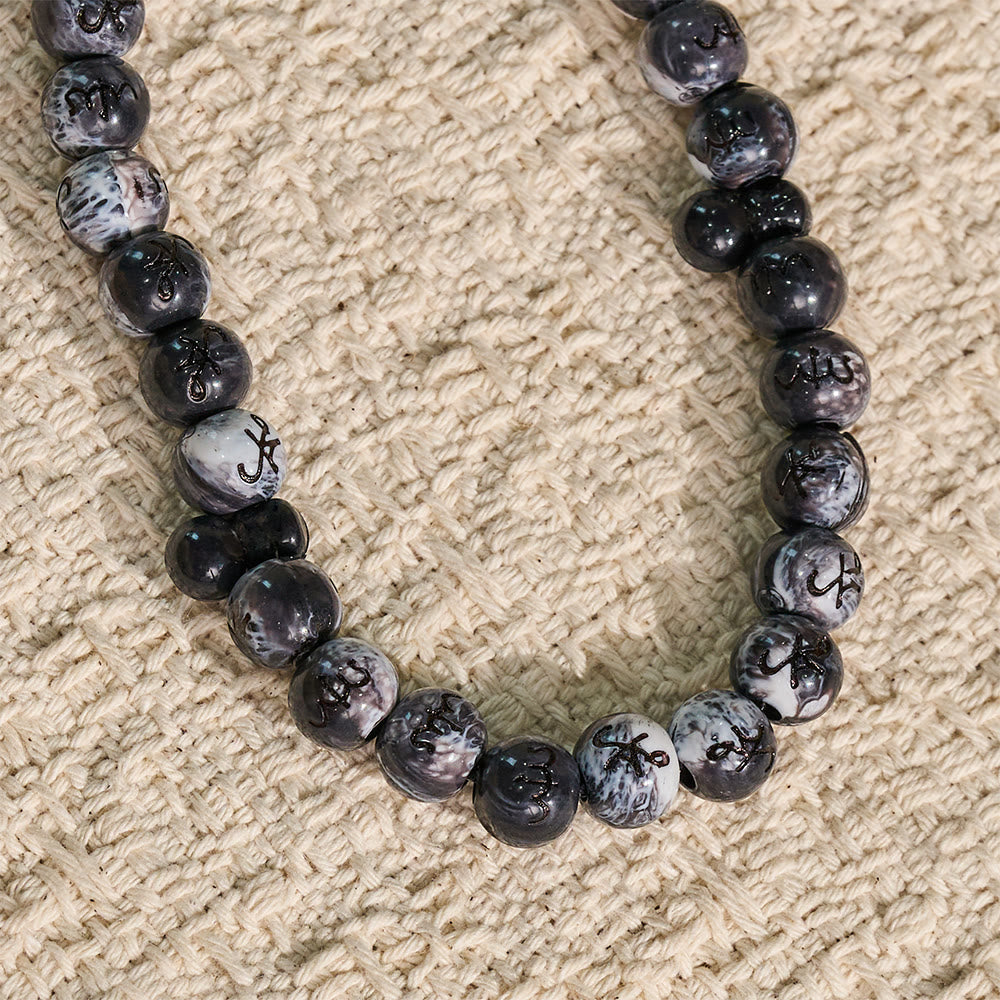 HilalHaven Marbled Inscriptions Handcrafted 33 Beads Tasbiih - image 3