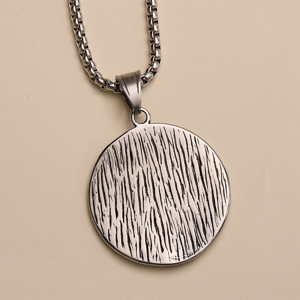 ：HilalHaven Orb Raised Creed Textured Shahada Pendant Necklace  - image 6