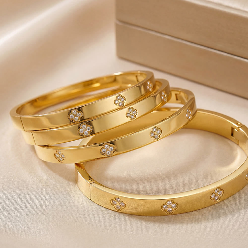 HilalHaven Fourfold Symmetrical Bloom Quatrefoil Assorted Bracelet Series - image 9