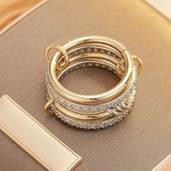 FREE Today: Sabr Multi-Band Intertwined Ring - Loop Covenant Multi-loop Ring - US11 - image 4