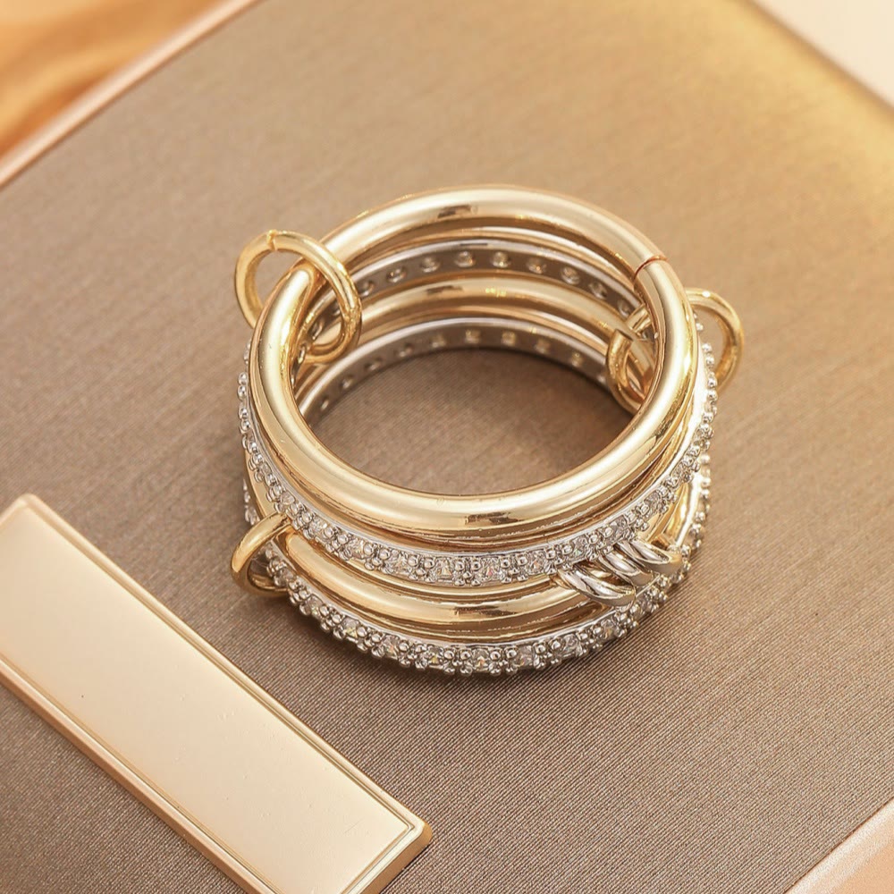 FREE TODAY: Sabr Multi-Band Intertwined Ring - Loop Covenant Multi-loop Ring - US11 - image 4