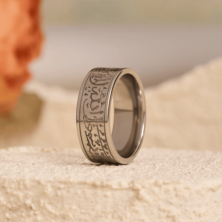 FREE Today: Devotion Shahada Engraved Spinner Ring — Polished Titanium Steel - image 12