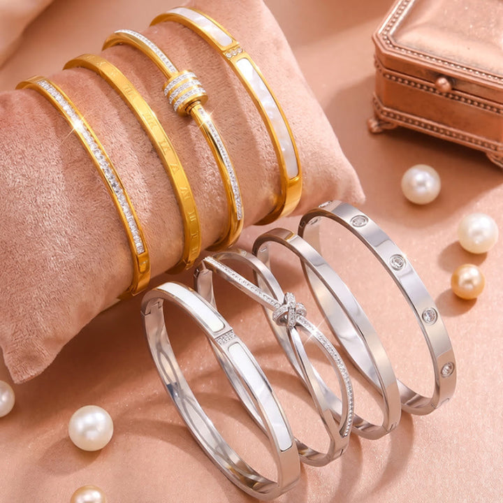 HilalHaven Stackable Detailed Minimal Band Bracelet  - image 12