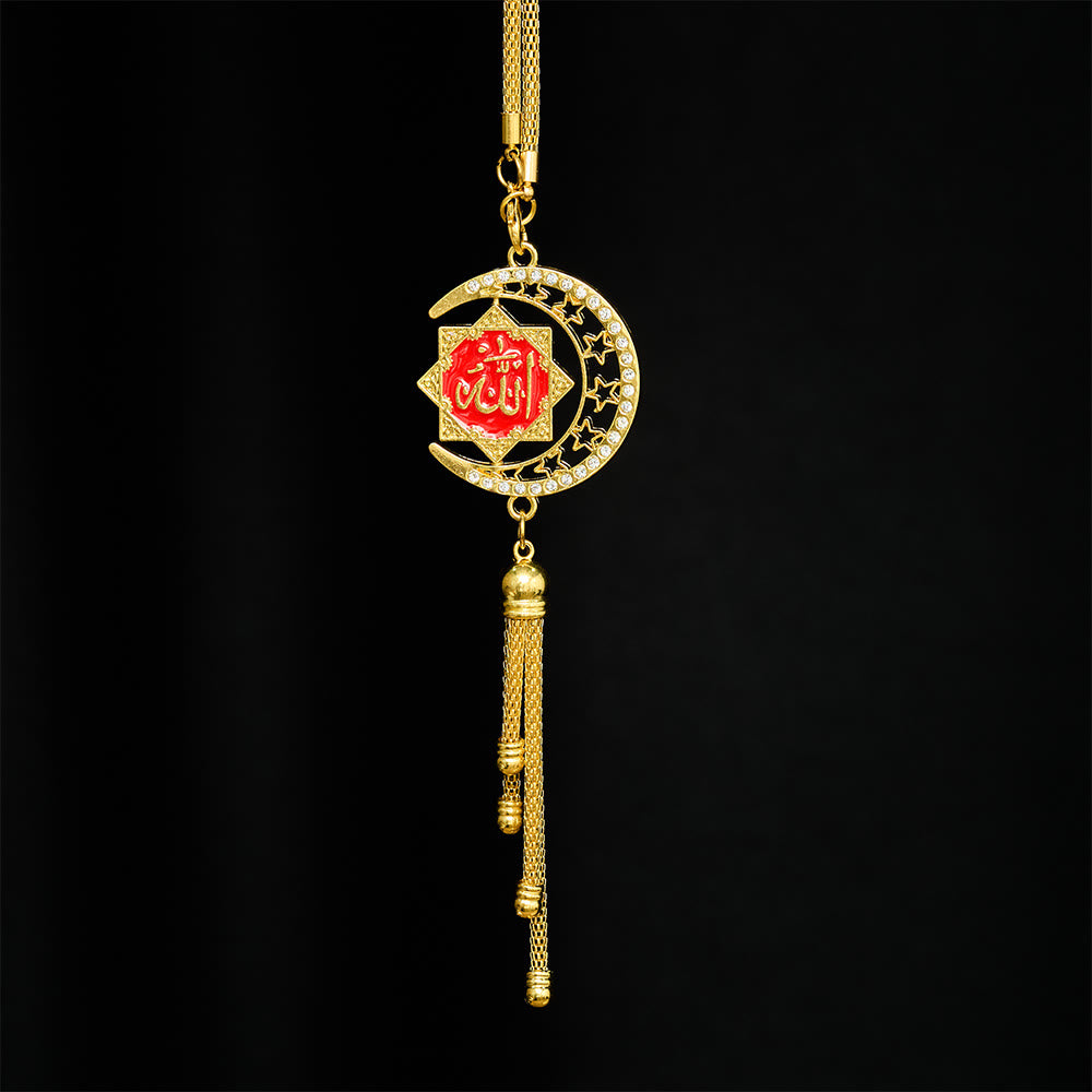 HilalHaven Crescent Order Allah Calligraphy Enamel Car Pendant - image 20