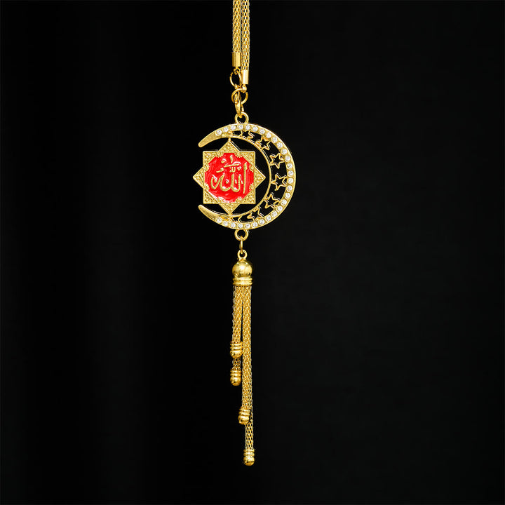 HilalHaven Crescent Order Allah Calligraphy Enamel Car Pendant - image 20