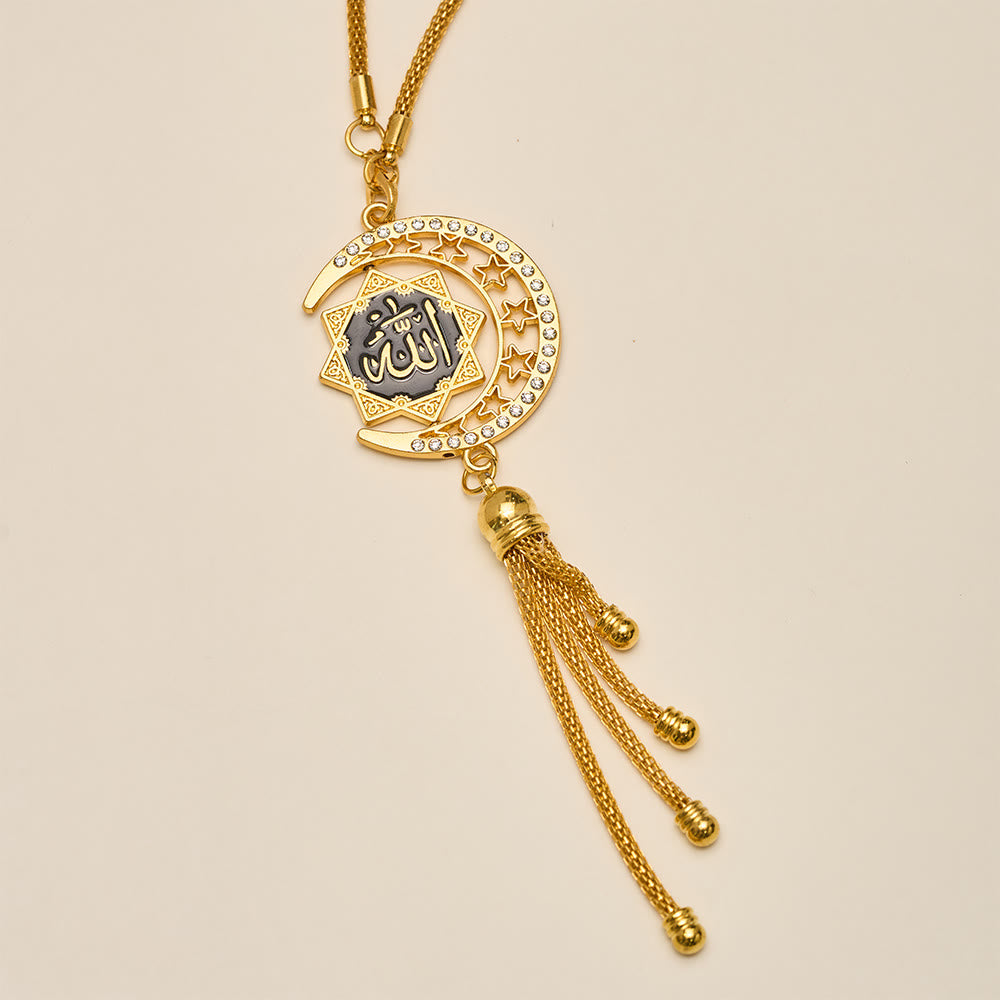 HilalHaven Crescent Order Allah Calligraphy Enamel Car Pendant - image 4