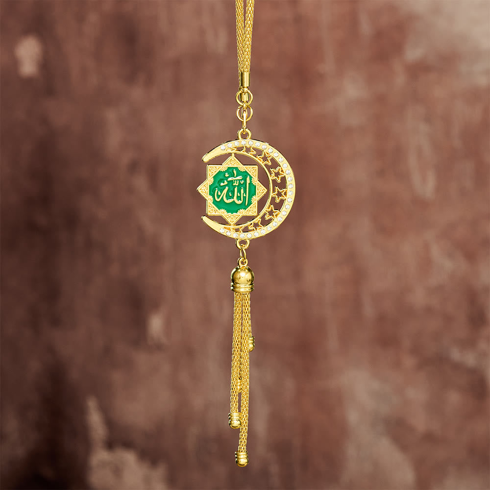 HilalHaven Crescent Order Allah Calligraphy Enamel Car Pendant - image 13