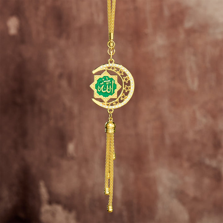 HilalHaven Crescent Order Allah Calligraphy Enamel Car Pendant - image 13