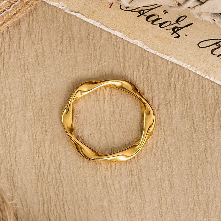 HilalHaven Smooth Undulating‑Edge Mobius‑Inspired Sleek Casual‑Style Ring - Mobius‑Inspired Ring - US10 - image 5