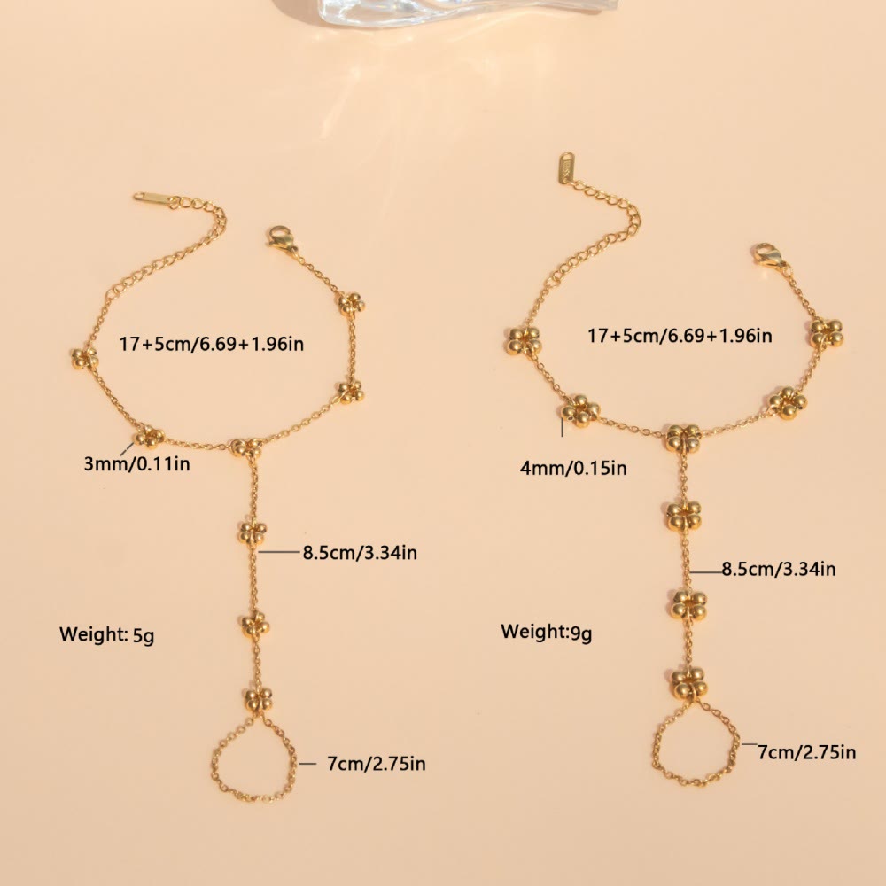 FREE Today: Bead‑Cluster Floral‑Accent Stationed‑Point Hand Chain - image 10