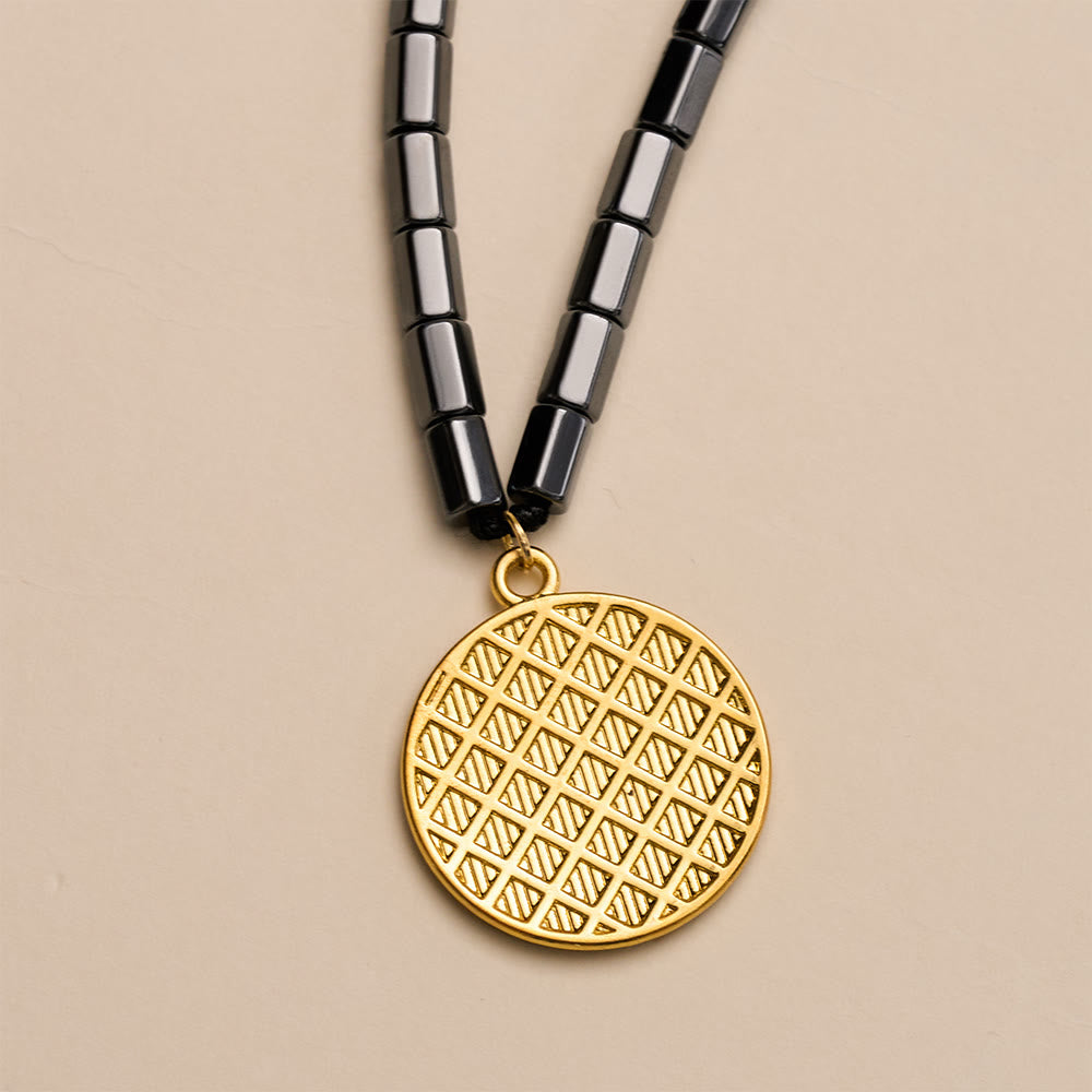 HilalHaven Elegant Hematite Allah Necklace,  Necklace for Daily Spiritual Wear - image 7