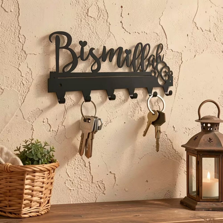 HilalHaven Cursive Letter Wall Hook Key Holder - image 0