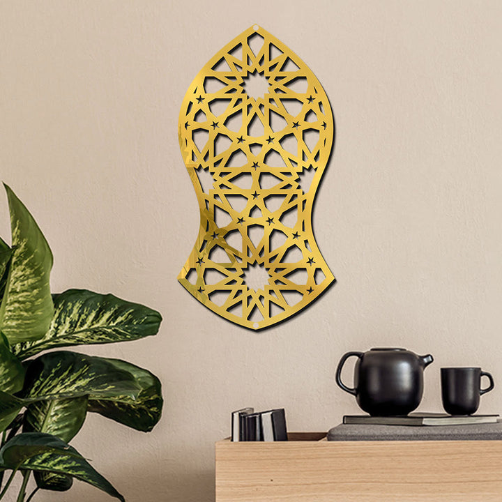 HilalHaven Arch Eternal Rhythm Floral Silhouette Geometric Metal Wall Decor - image 2
