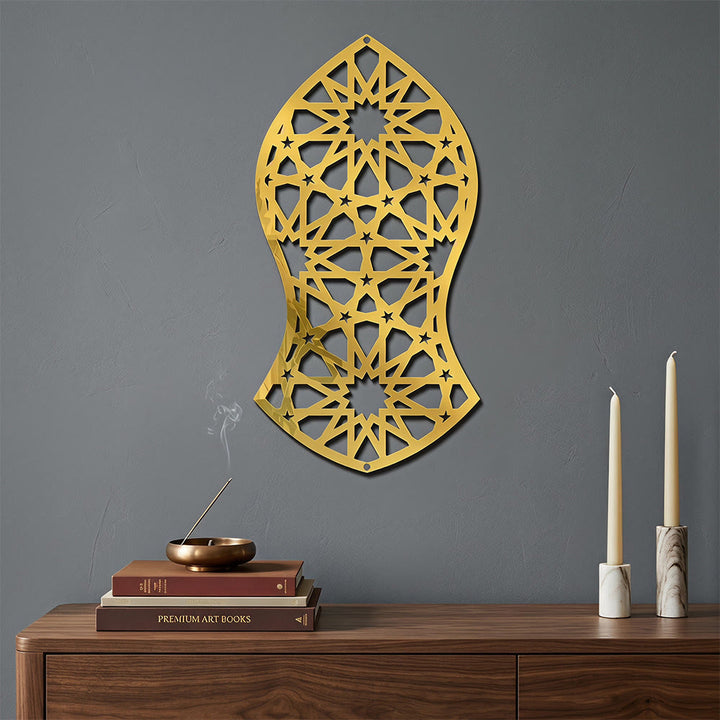 HilalHaven Arch Eternal Rhythm Floral Silhouette Geometric Metal Wall Decor - image 1
