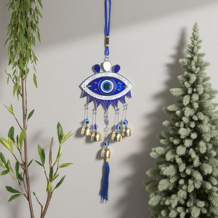 HilalHaven Guardian Gaze Ornate Regional Amulet Bell Wind Chime Hanging Ornament  - image 3