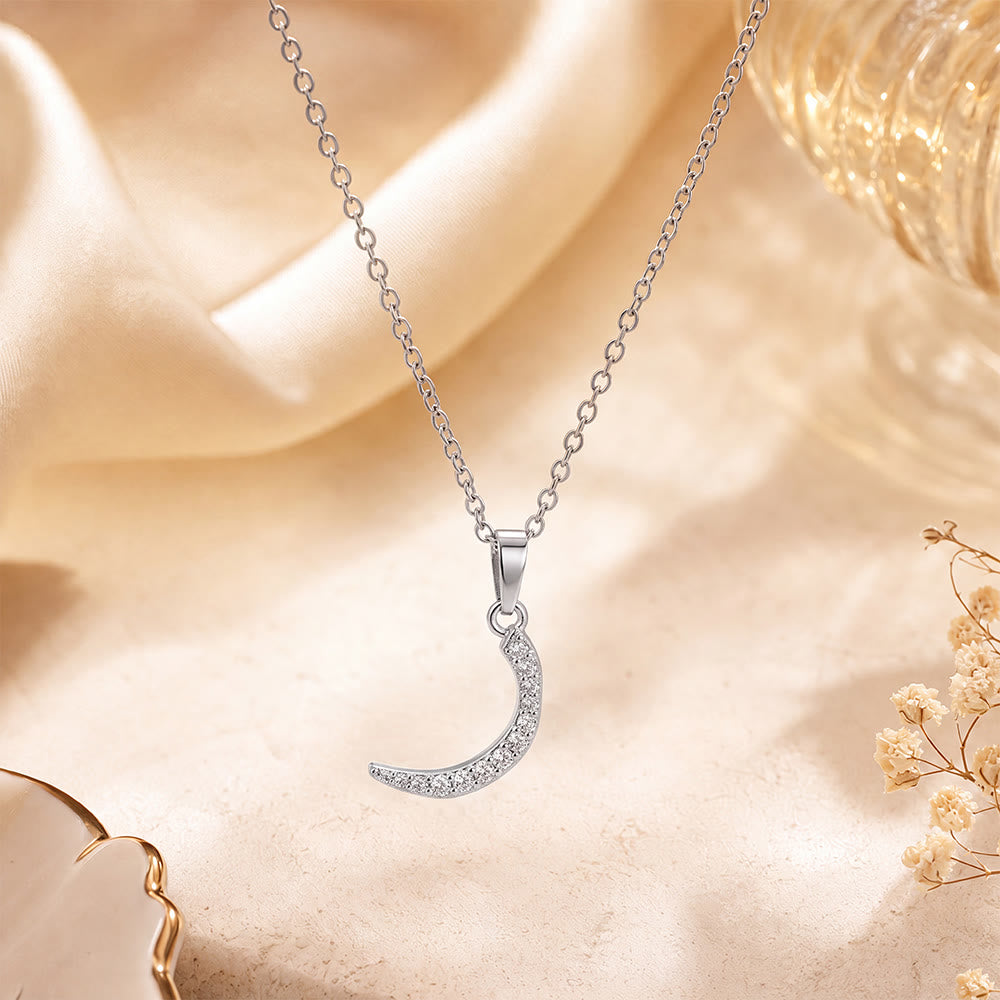HilalHaven Letter Lumina Flowing Regional Script Monogram Necklace - Silver - Ra(R)|ر - image 18