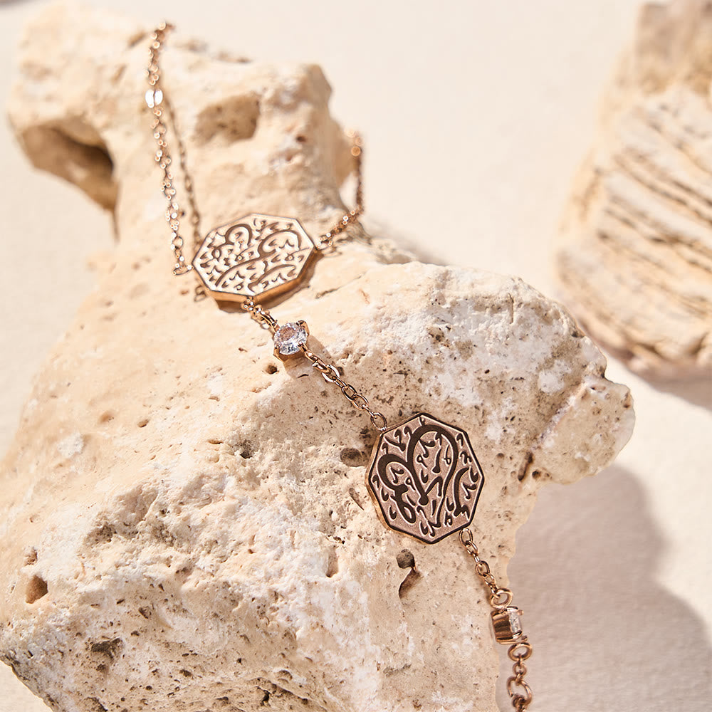 FREE Today: Octagon Script Link Hand‑Chain Bracelet - image 7