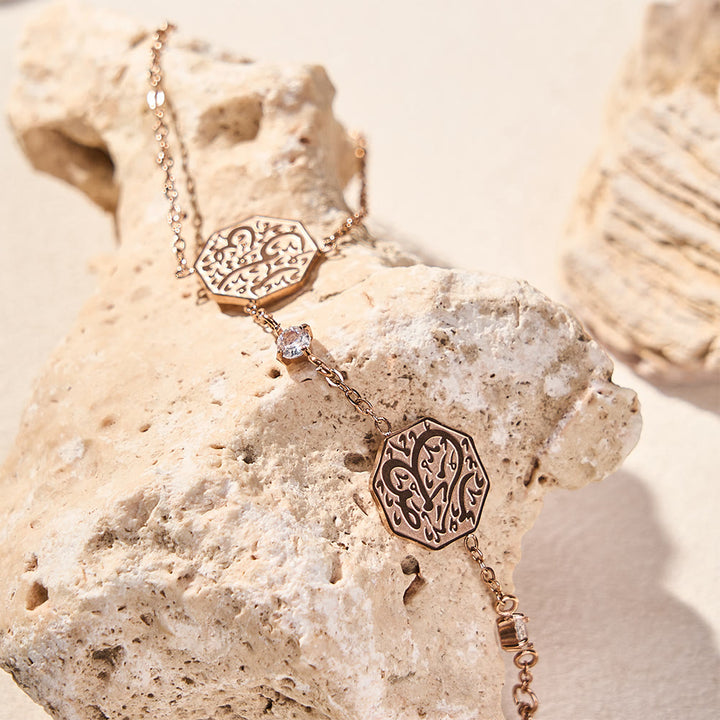 FREE Today: Octagon Script Link Hand‑Chain Bracelet - image 6