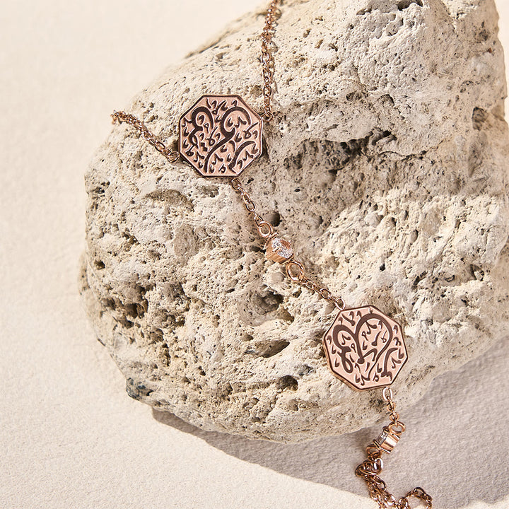 FREE Today: Octagon Script Link Hand‑Chain Bracelet - image 7