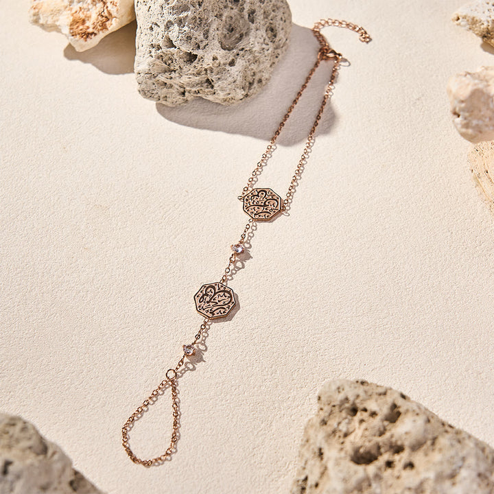 FREE Today: Octagon Script Link Hand‑Chain Bracelet - image 12