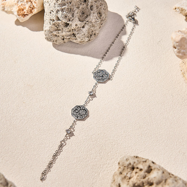 FREE Today: Octagon Script Link Hand‑Chain Bracelet - image 18