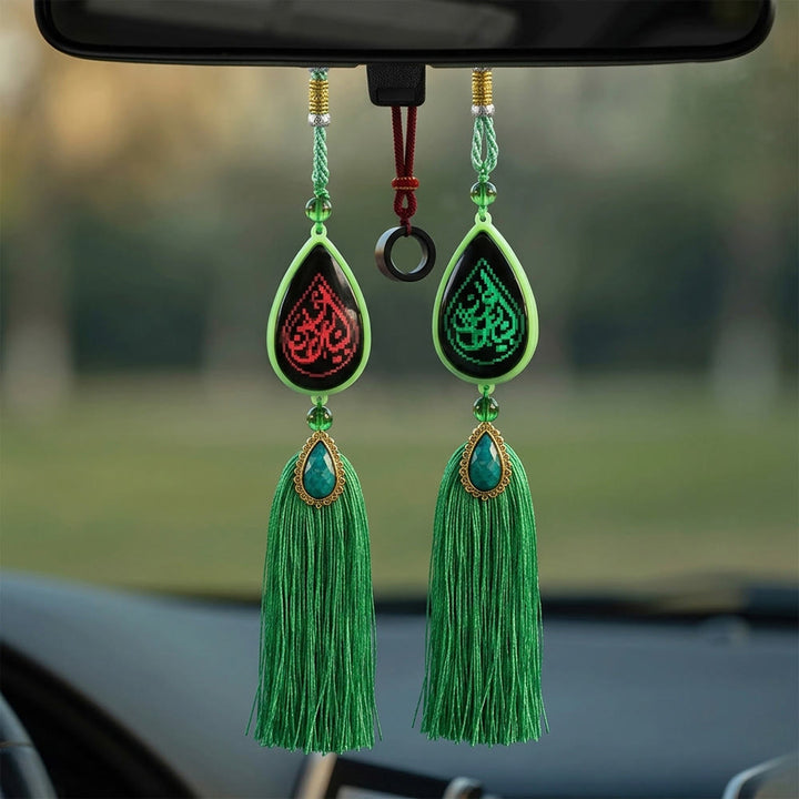 HilalHaven Luminous Tear Crystal Tassel Car Pandent - image 11