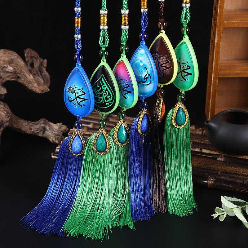 HilalHaven Luminous Tear Crystal Tassel Car Pandent - image 13