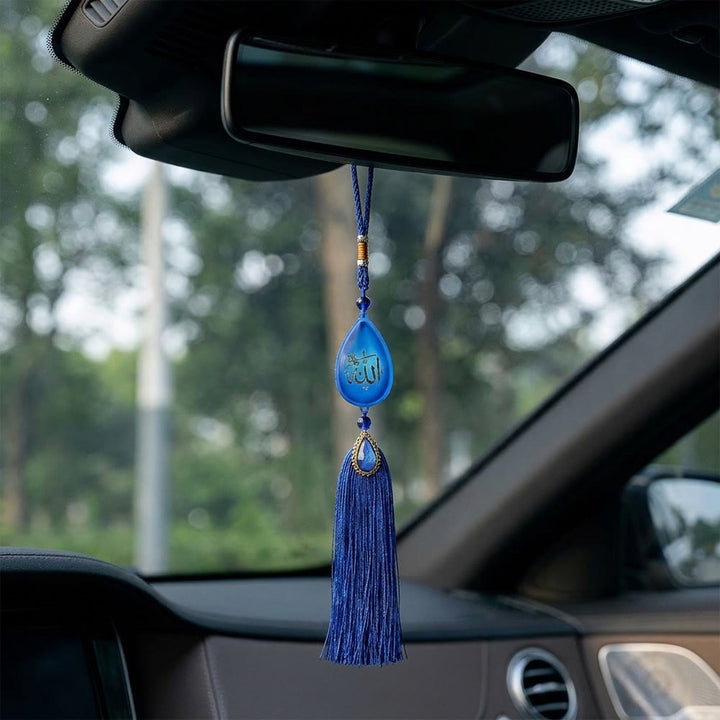 HilalHaven Luminous Tear Crystal Tassel Car Pandent - image 5