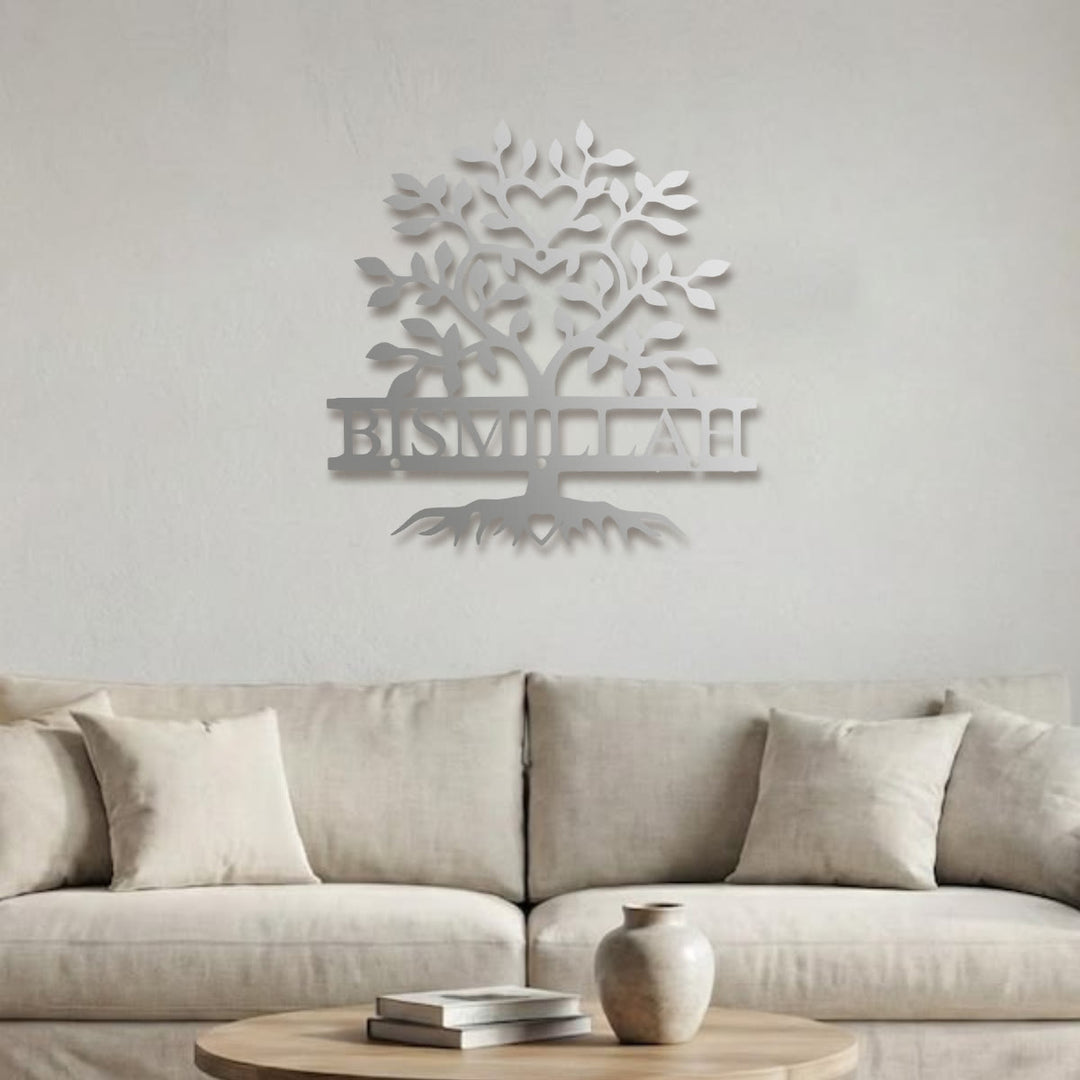 HilalHaven Rooted Benediction Tree‑Form Script Metal Wall Art Decor - image 11