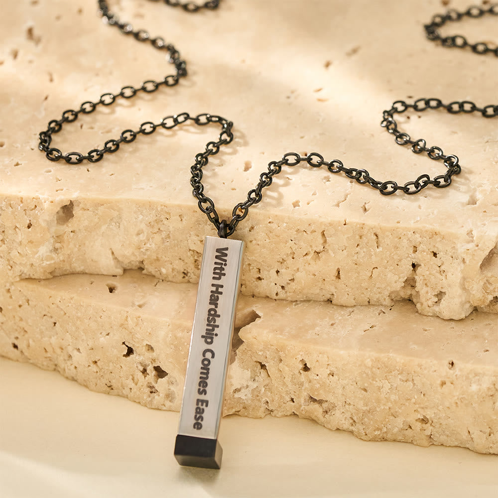 FREE Today: With Hardship Comes Ease Unfolding Hope Expandable Bar Engraved Necklace  - image 14