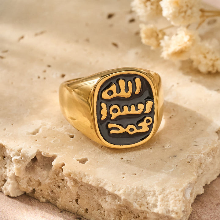 FREE Today: Bound Oath Seal of the Prophet Oval Enamel Signet Ring  - image 3