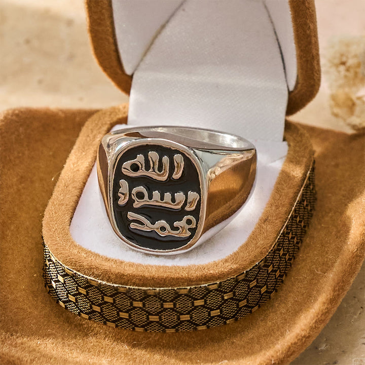 FREE Today: Bound Oath Seal of the Prophet Oval Enamel Signet Ring  - image 5