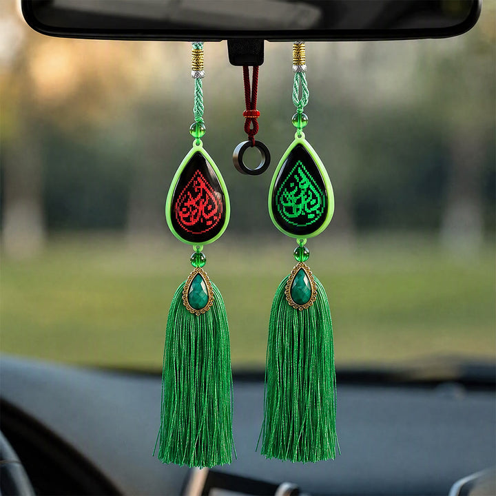 HilalHaven Luminous Tear Crystal Tassel Car Pandent - image 11