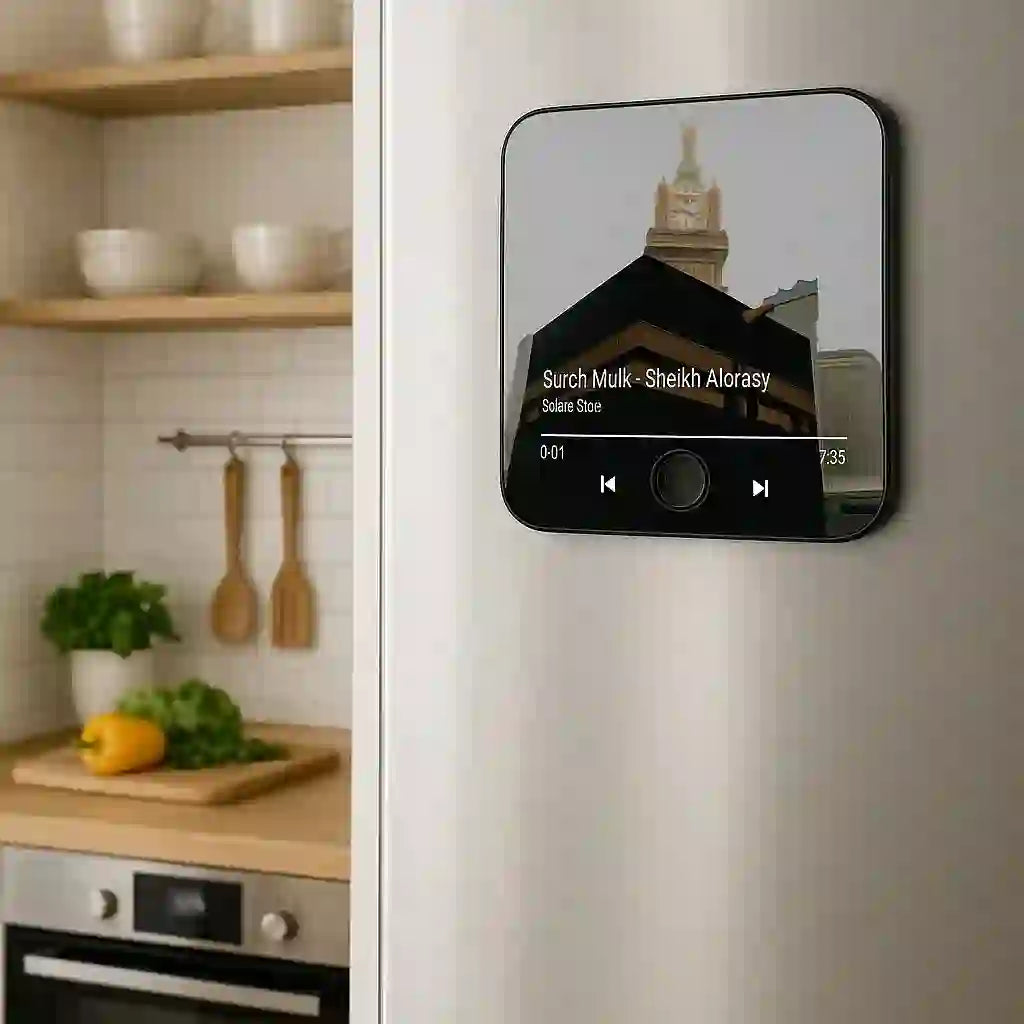 HilalHaven Sound Frame Square Acrylic Fridge Magnet — Simulated Player Decorative Home Ornament - image 0