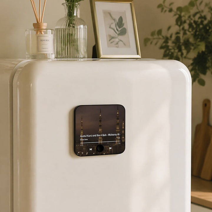 HilalHaven Sound Frame Square Acrylic Fridge Magnet — Simulated Player Decorative Home Ornament - Style2 - image 3