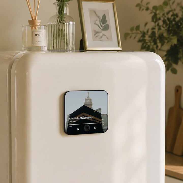 HilalHaven Sound Frame Square Acrylic Fridge Magnet — Simulated Player Decorative Home Ornament - Style3 - image 4