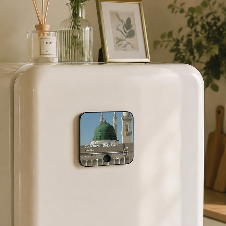 HilalHaven Sound Frame Square Acrylic Fridge Magnet — Simulated Player Decorative Home Ornament - Style1 - image 2