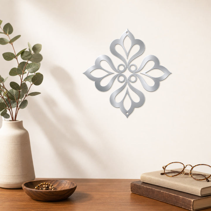 HilalHaven Fourfold Bloom Diamond Geometric Wall Art - image 17