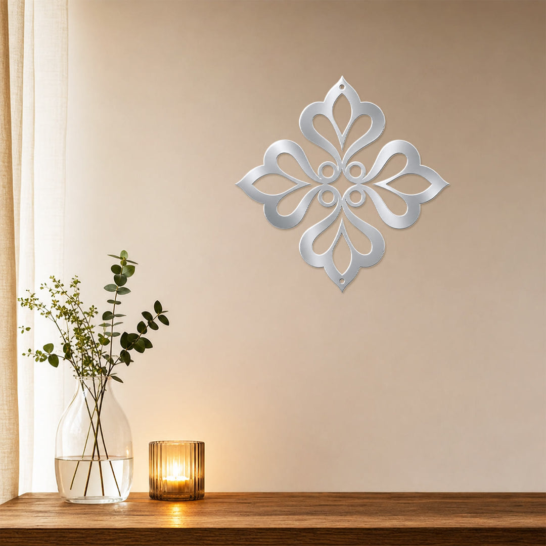 HilalHaven Fourfold Bloom Diamond Geometric Wall Art - image 16