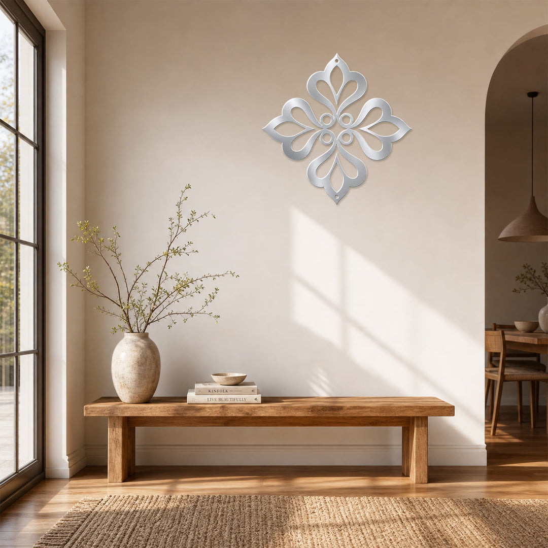 HilalHaven Fourfold Bloom Diamond Geometric Wall Art - image 19