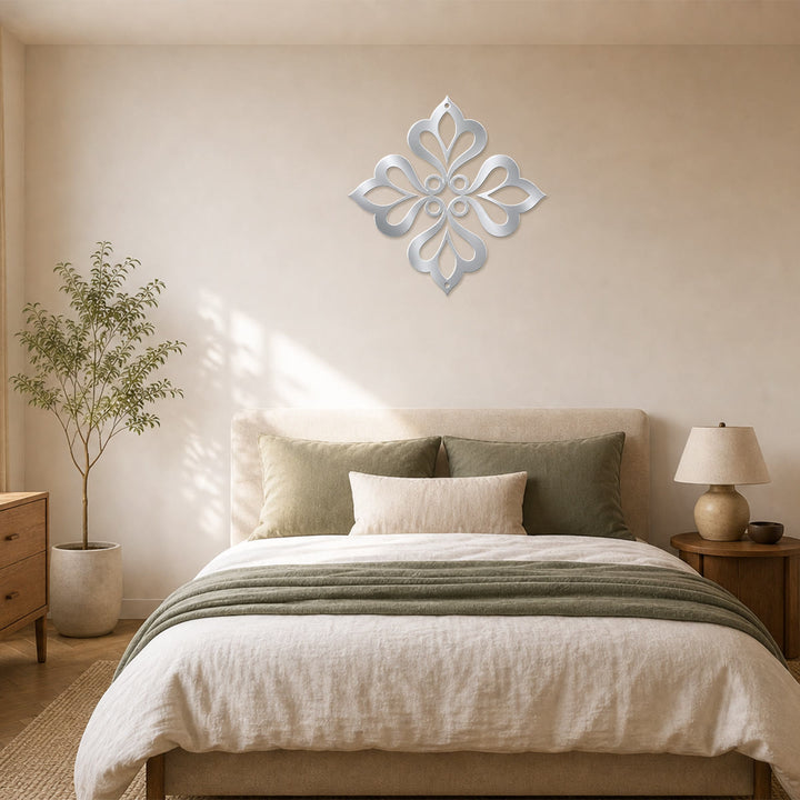 HilalHaven Fourfold Bloom Diamond Geometric Wall Art - image 20